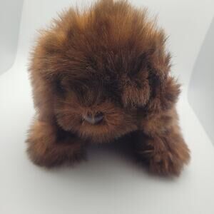 Kellytoy Brown Fluffy Dog Plush Stuffed Animal 12" Soft Puppy Toy